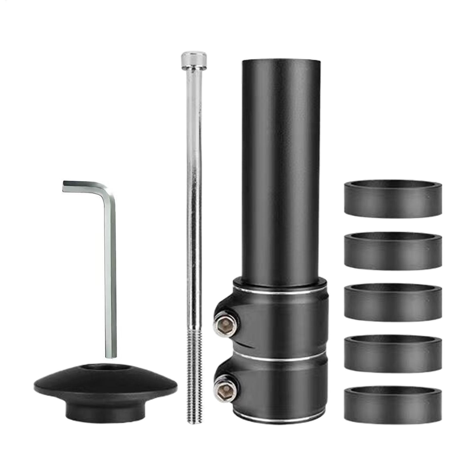 Stem Extender Tube - Bike Stem Riser Adjustable Aluminium Alloy