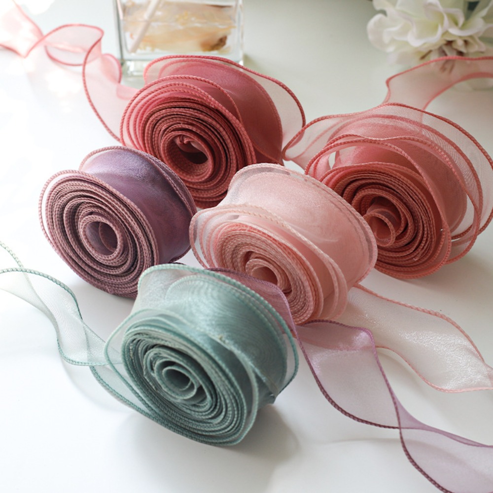 Ribbon Organza Roll - Roll of Satin Ribbon 40mm 10