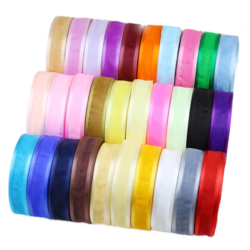 Ribbon Organza Roll - (50 Yards/roll) 25mm Broadside Organza Silk