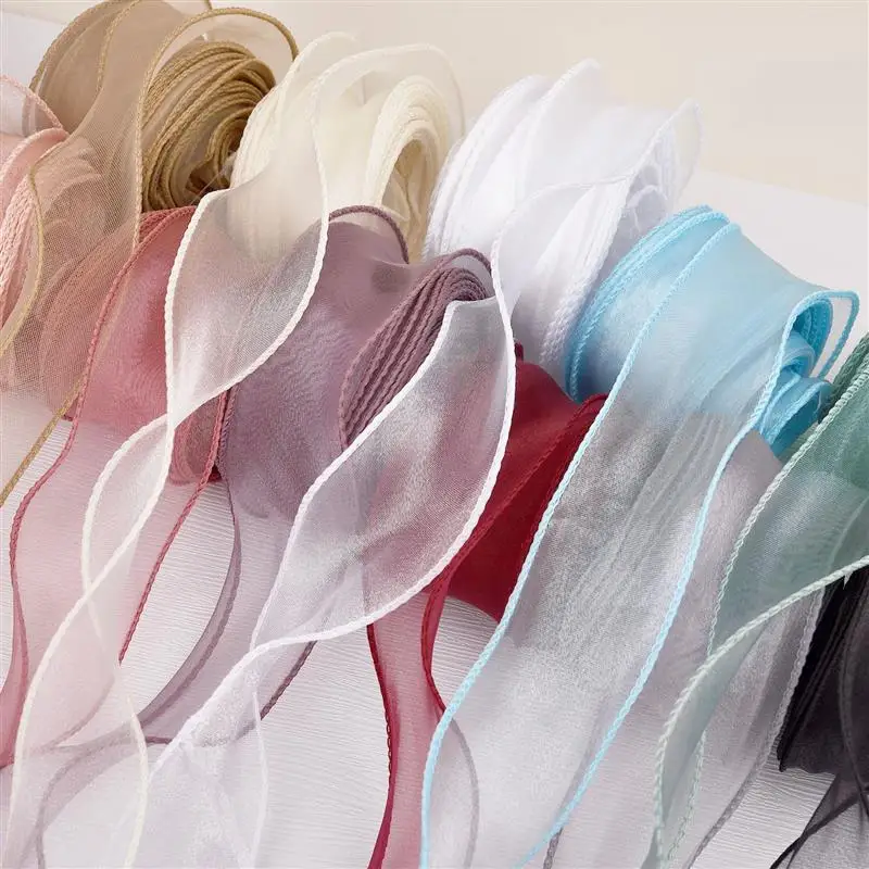 Ribbon Organza Roll - 10m/ 2.2m Roll Solid Color Organza