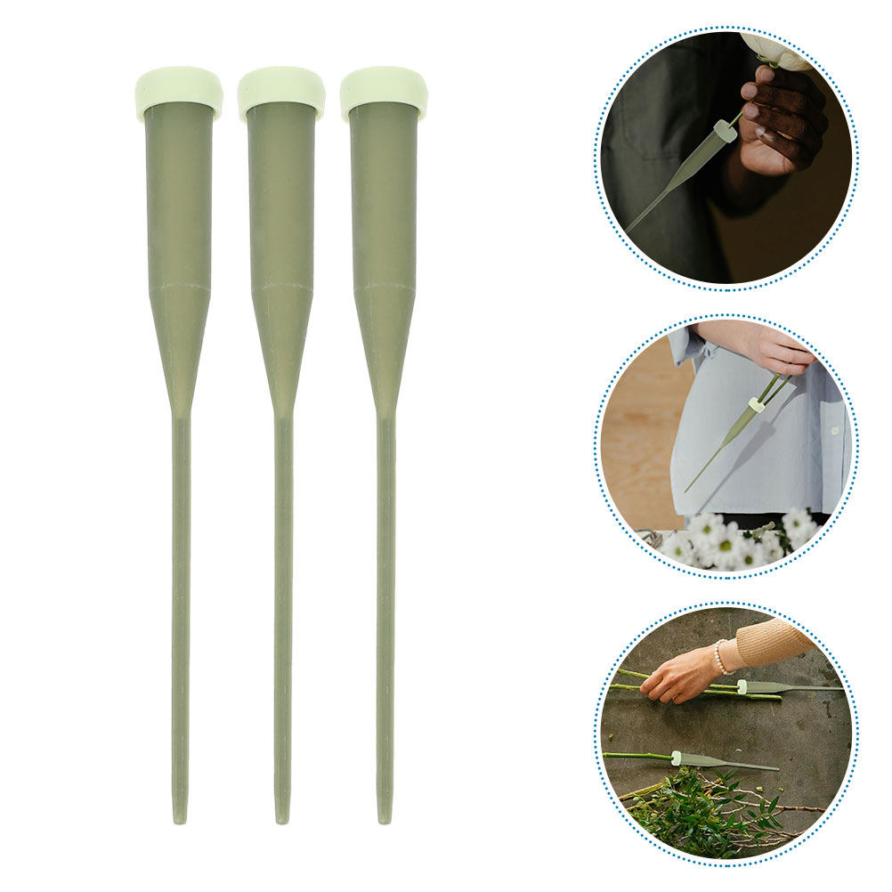 Stem Extender Tube - 100Pcs Extended Floral Water Tubes Plastic