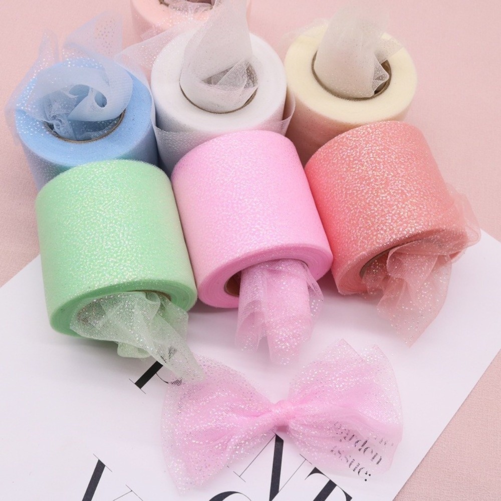 6CM 25Yards Crystal Sequin Rib – Ribbon Organza Roll recenzja i cena