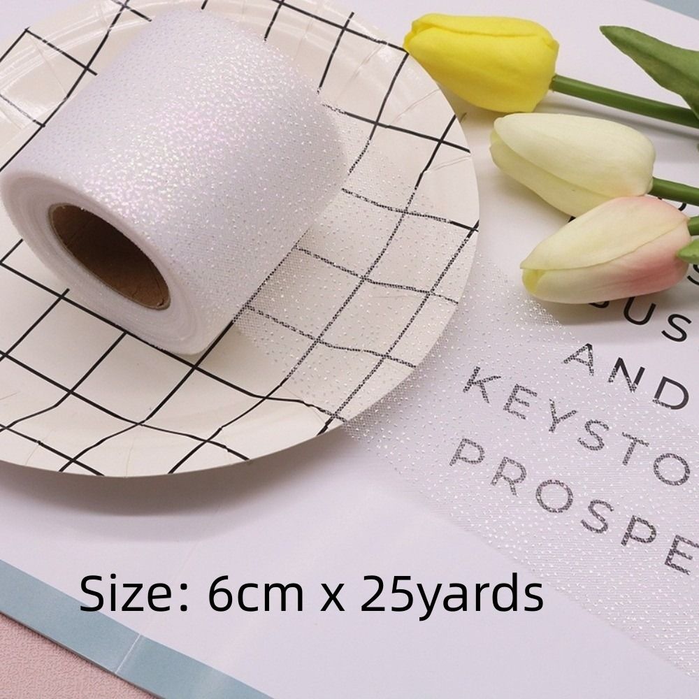6CM 25Yards Crystal Sequin Rib – Ribbon Organza Roll recenzja i cena
