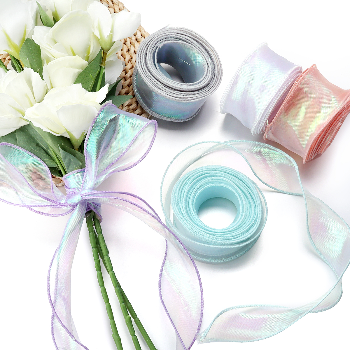 5Yards/Roll Chiffon Silk Ribbo – Ribbon Organza Roll recenzja i cena