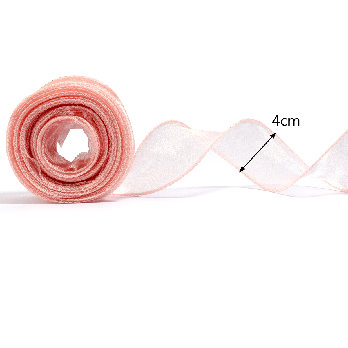 10yards/roll Sheer Chiffon Rib – Ribbon Organza Roll recenzja i cena