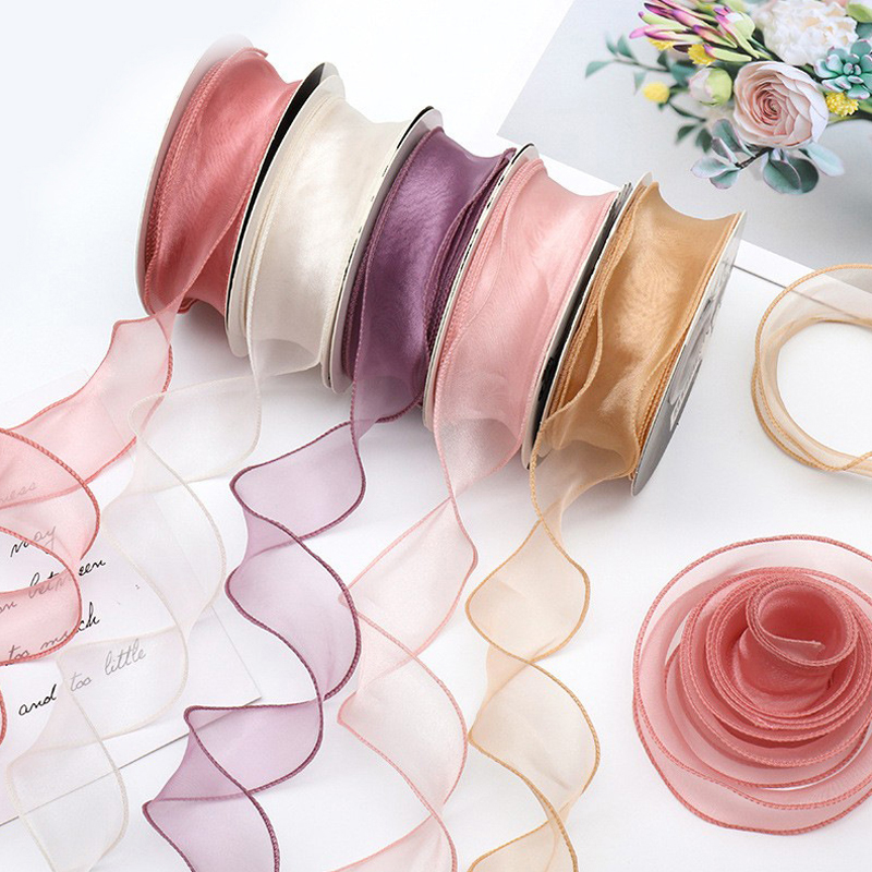 9Meters/Roll Sheer Silk Ribbon – Ribbon Organza Roll recenzja i cena