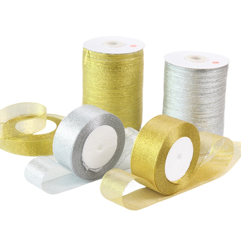 Gold/Silver Organza Onion Ribb – Ribbon Organza Roll recenzja i cena