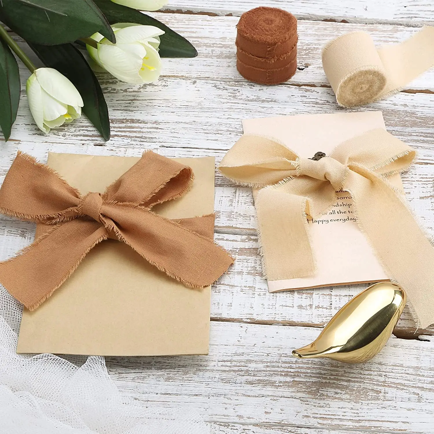 5m/Roll Frayed Silk Ribbon Edg – Ribbon Organza Roll recenzja i cena