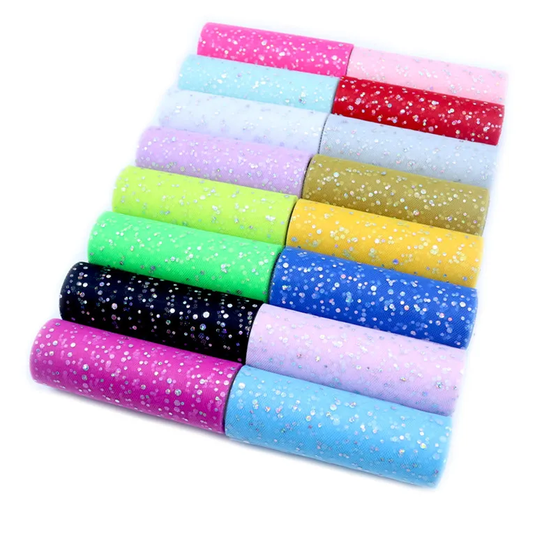 Glitter Sequin Tulle Roll 15cm – Ribbon Organza Roll recenzja i cena