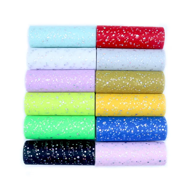 Glitter Sequin Tulle Roll 15cm – Ribbon Organza Roll recenzja i cena