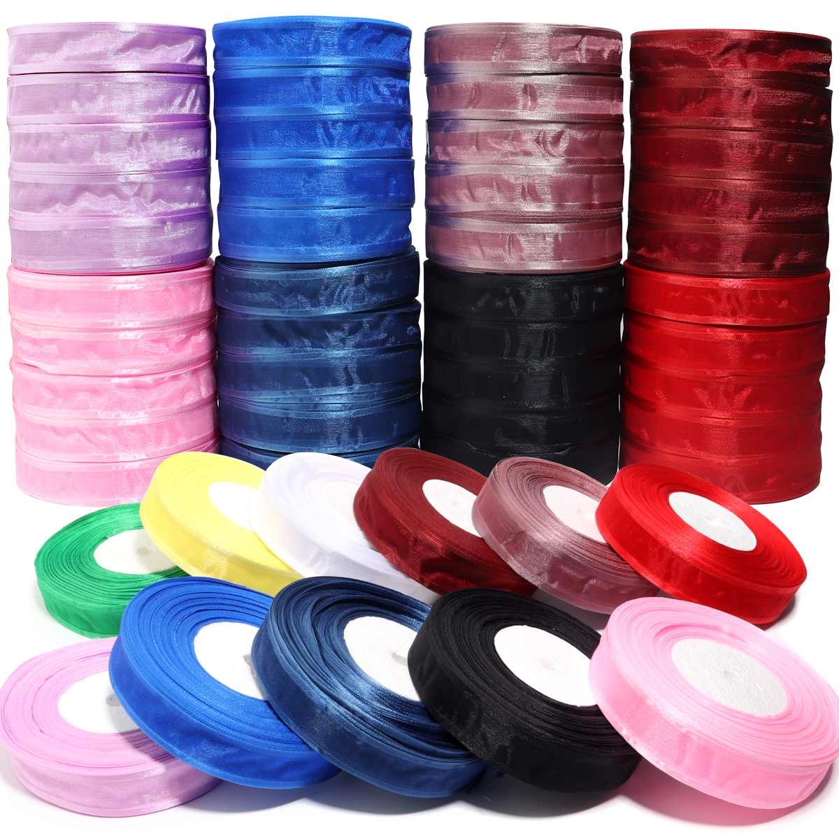 50 Yards/Roll Colorful Organza – Ribbon Organza Roll recenzja i cena