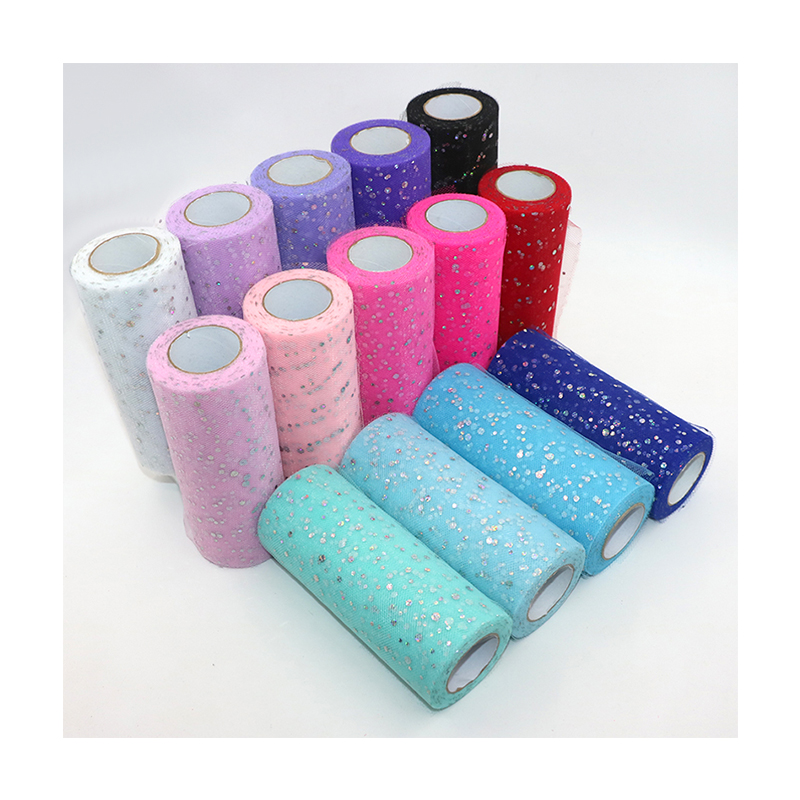 Glitter Sequin Tulle Roll 10 Y – Ribbon Organza Roll recenzja i cena